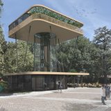 La tour "Lucille" qui pourrait s'ériger sur la Place de la Planta à Sion